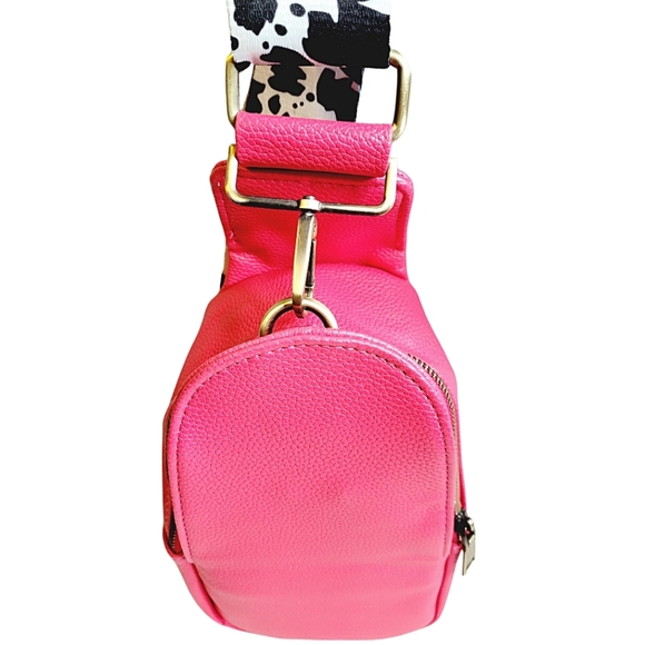 HOT PINK GUITAR STRAP SLING BAG - Picture 9 of 12